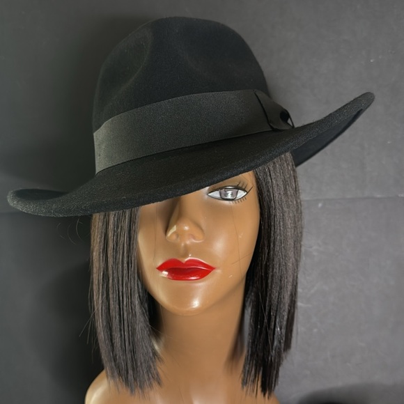 Vintage Epoch Black Wool Fedora Hat - Picture 6 of 16